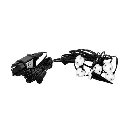 Eglo - Cadena decorativa LED para exterior SPINETOLI 6xLED IP65