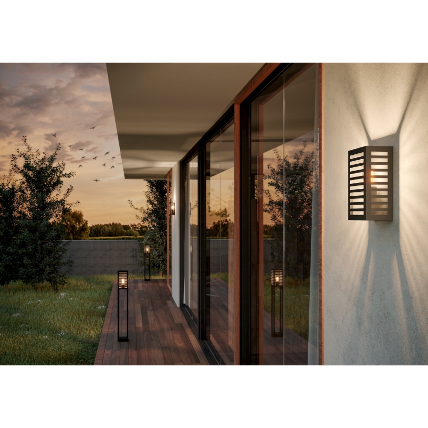 Eglo - Lámpara de pared exterior 1xE27/60W/230V IP44