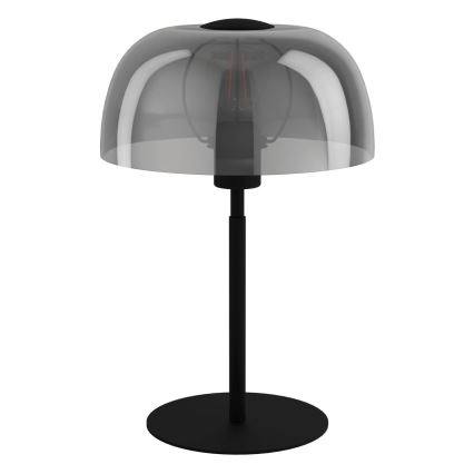 Eglo - Lámpara de mesa 1xE27/40W/230V negra/gris
