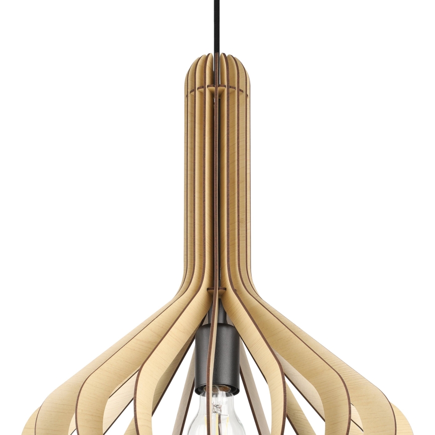 Eglo - Lámpara colgante con cable 1xE27/40W/230V diámetro 38 cm beige