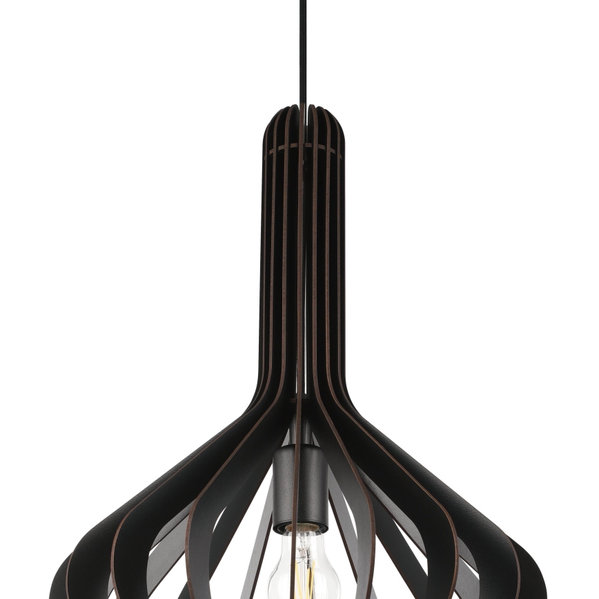 Eglo - Lámpara colgante con cable 1xE27/40W/230V diámetro 38 cm negro