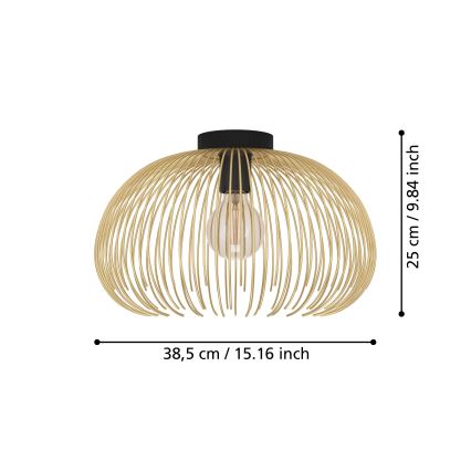 Eglo - Lámpara de techo 1xE27/40W/230V