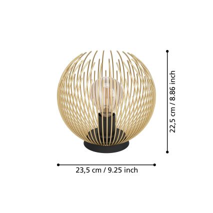 Eglo - Lámpara de mesa 1xE27/40W/230V