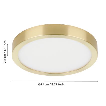 Eglo - Plafón LED LED/17W/230V diá. 21 cm