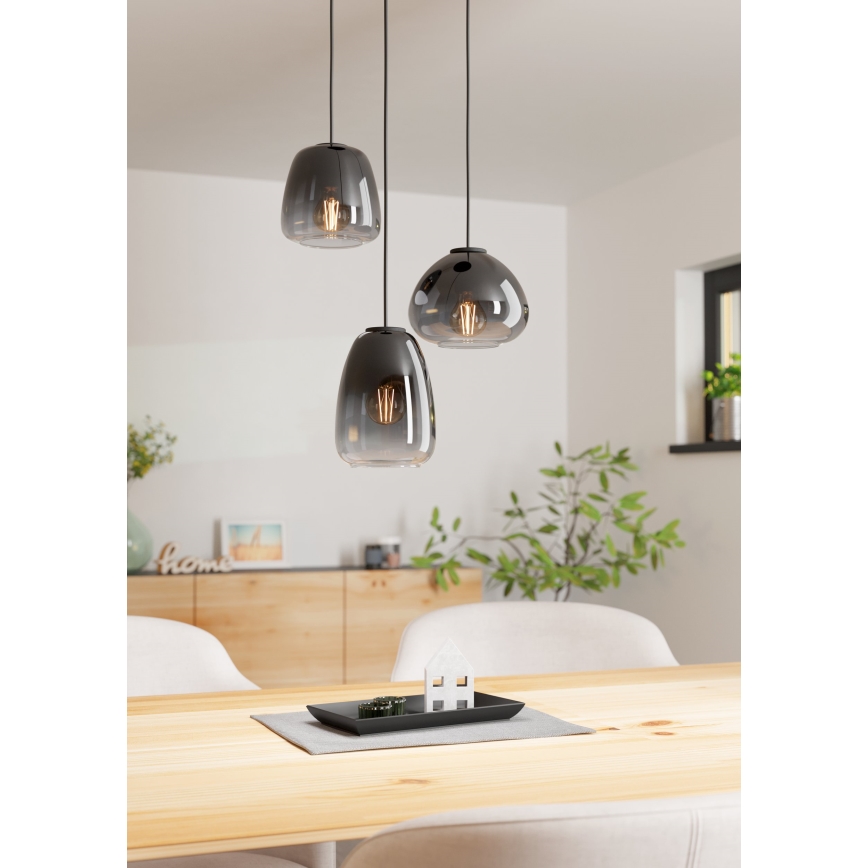 Eglo  - Lámpara colgante 3xE27/40W/230V diá. 43 cm
