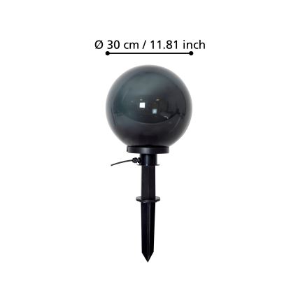 Eglo - Lámpara exterior 1xE27/40W/230V Ø 30 cm IP44