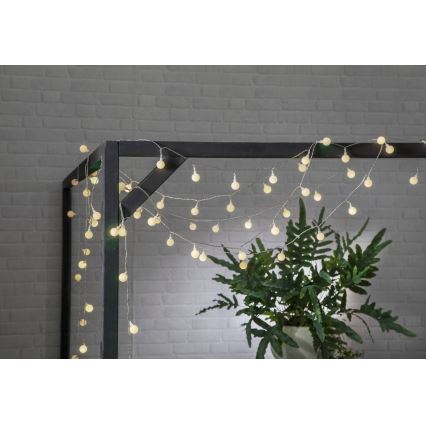 Eglo - Cadena decorativa LED para exterior 50xLED/0,066W/4,5V IP44