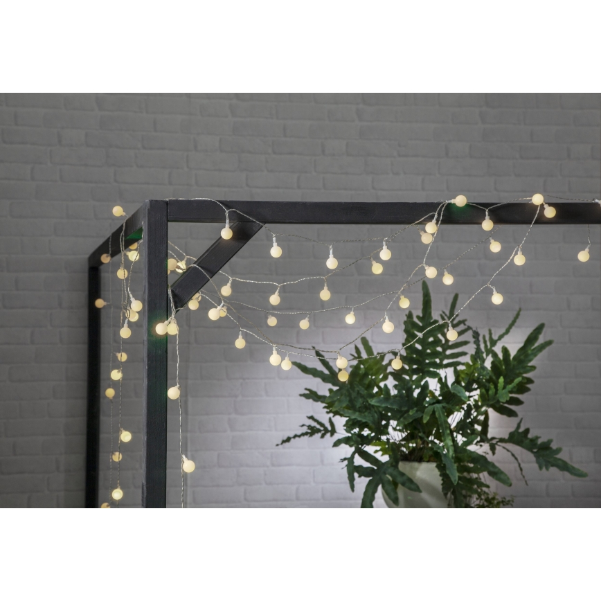 Eglo - Cadena decorativa LED para exterior 50xLED/0,066W/4,5V IP44