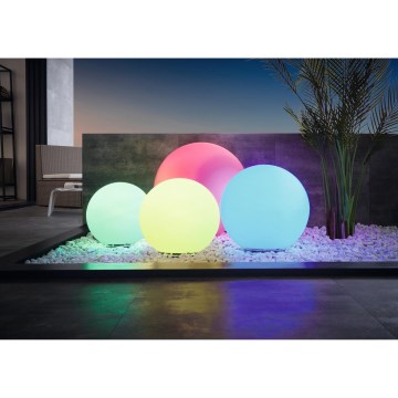 Eglo 900268 - Lámpara exterior LED RGB regulable 1xE27/9W/230V 2700-6500K IP65 Ø300