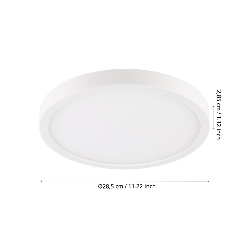 Eglo - Lámpara de techo LED para baño LED/20,5W/230V IP44 blanca