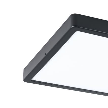 Eglo - Lámpara de techo LED para baño LED/20,5W/230V IP44 negra