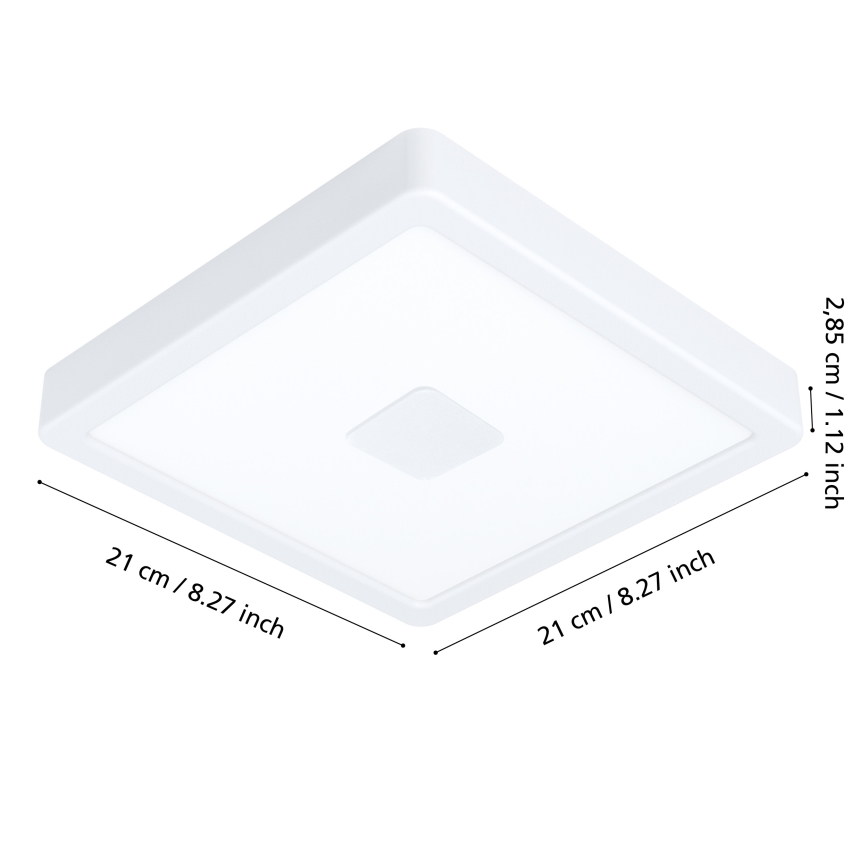 Eglo - Lámpara de techo LED para exterior LED/17W/230V IP44 blanca