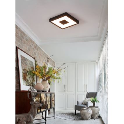 Eglo - Plafón LED de exterior LED/17W/230V IP44 negro