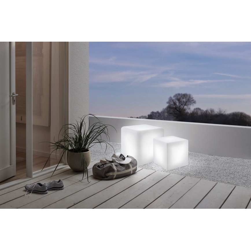 Eglo - Lámpara de pie exterior 1xE27/15W/230V 40x40 cm IP65
