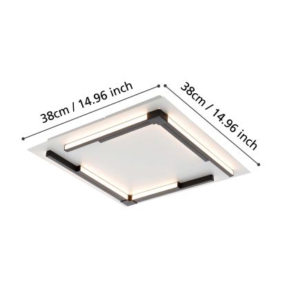 Eglo - Lámpara de techo LED regulable LED/25W/230V