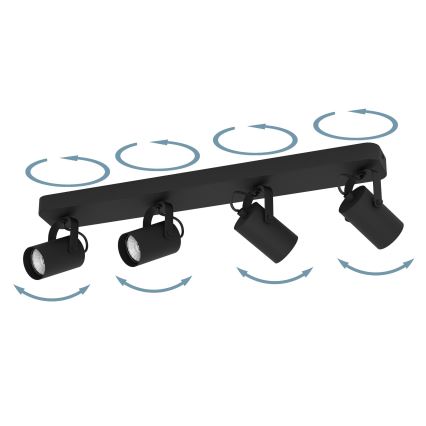 Eglo - Foco LED empotrable 4xGU10/3W/230V