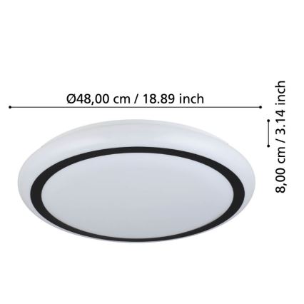 Eglo - Lámpara de techo LED LED/19,5W/230V