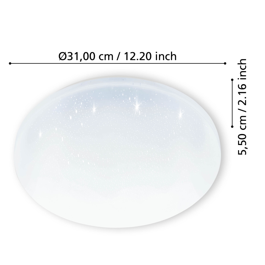 Eglo - Plafón LED de baño LED/18W/230V IP44