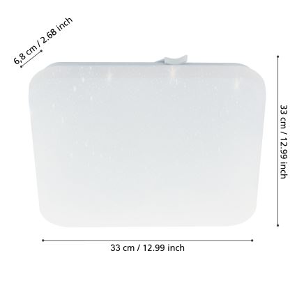 Eglo - Lámpara de techo LED para baño LED/14,6W/230V IP44