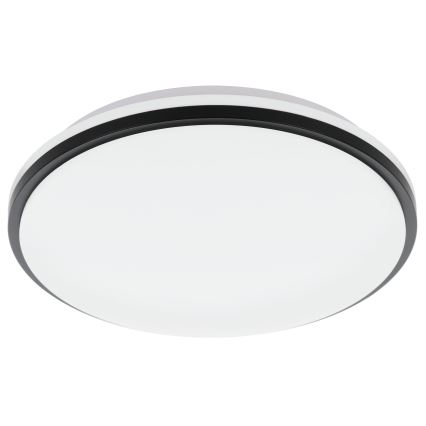 Eglo - Lámpara de techo LED para baño LED/15,6W/230V IP44 negra