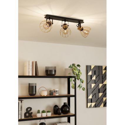 Eglo - Lámpara de techo con 3 focos E27/40W/230V