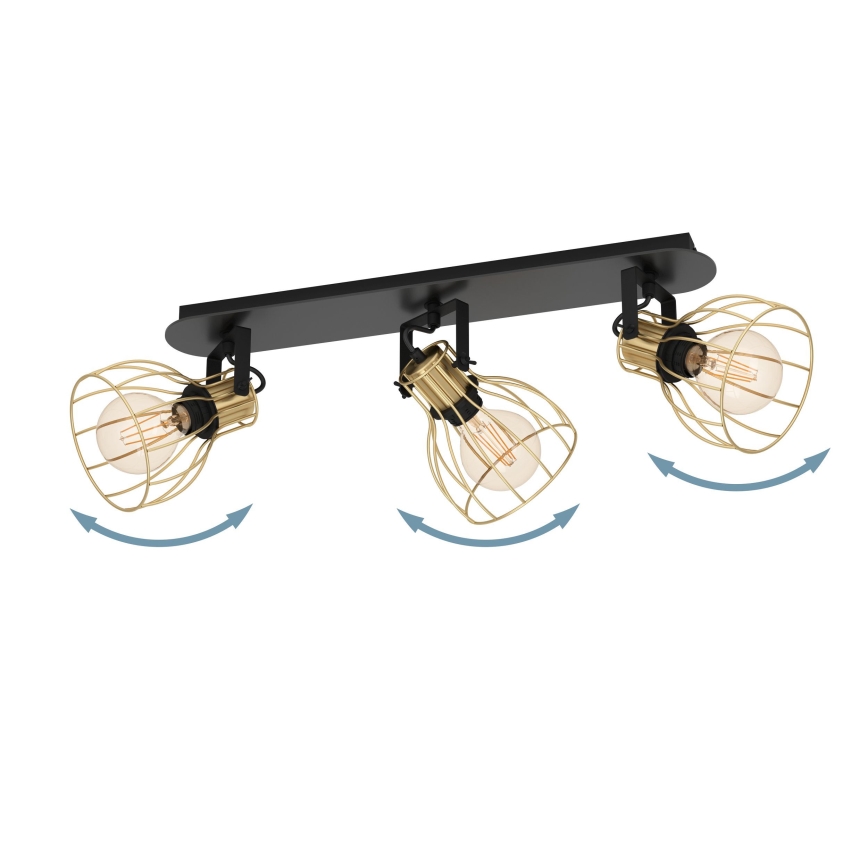 Eglo - Lámpara de techo con 3 focos E27/40W/230V