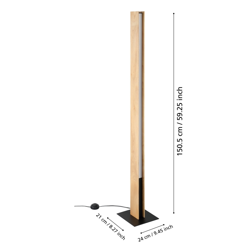 Eglo - Lámpara de pie LED RGBW regulable LED/35W/230V