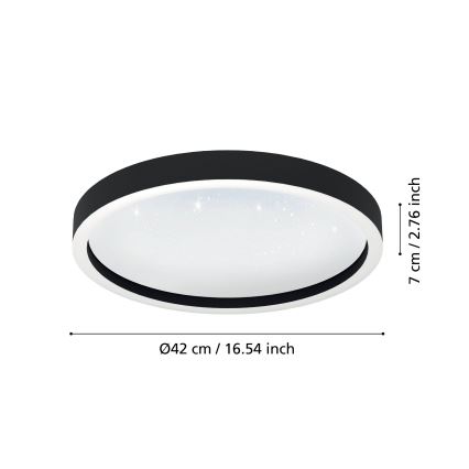 Eglo - Plafón LED RGBW regulable LED/17,8W/230V 2700-6500K