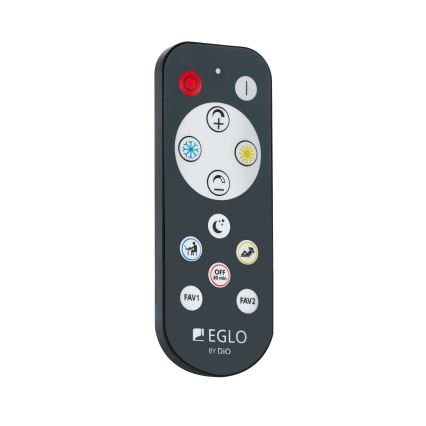Eglo - Plafón LED regulable LED/15W/230V dorado + mando a distancia