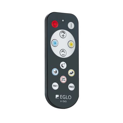 Eglo - Plafón LED regulable LED/15W/230V dorado + mando a distancia