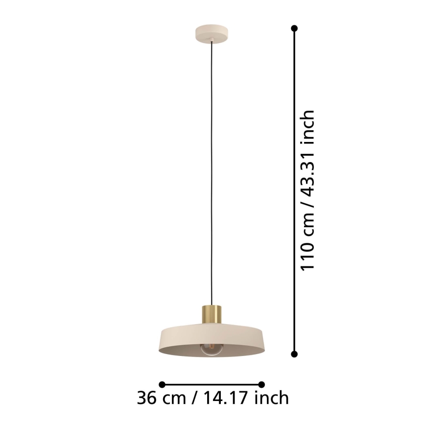 Eglo - Lámpara colgante 1xE27/40W/230V