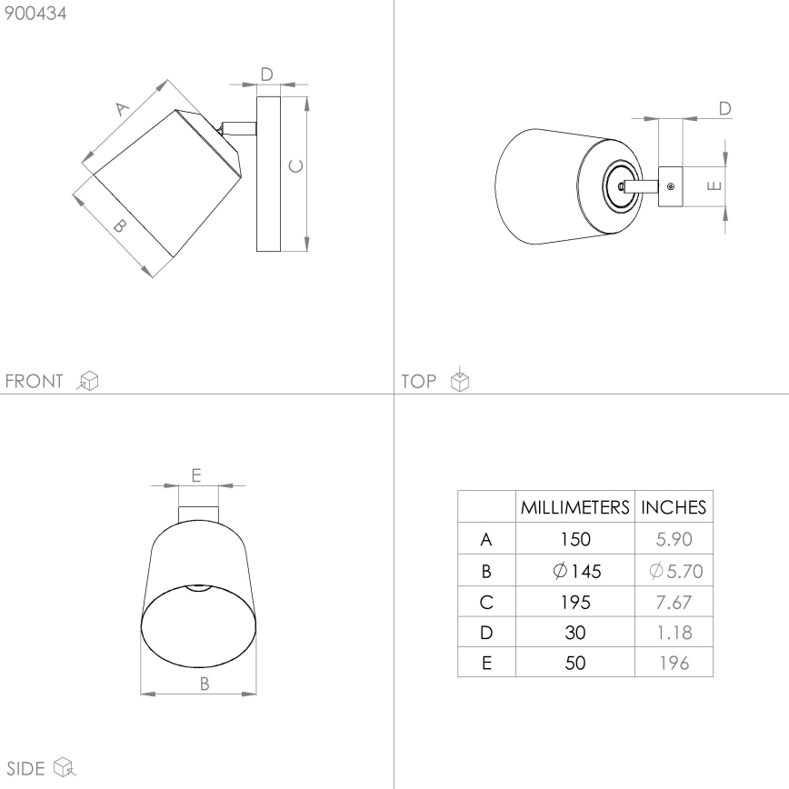 Eglo - Lámpara de pared 1xE27/25W/230V