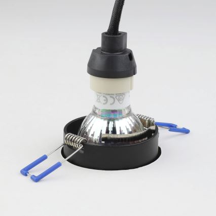 Eglo - Lámpara empotrada 1xGU10/35W/230V negro
