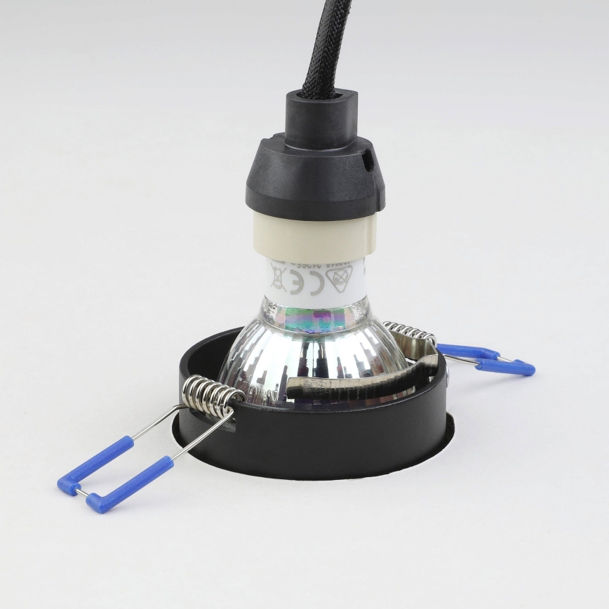 Eglo - Lámpara empotrada 1xGU10/35W/230V negro