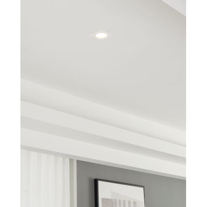 Eglo - Lámpara de techo empotrada 1xGU10/35W/230V blanca