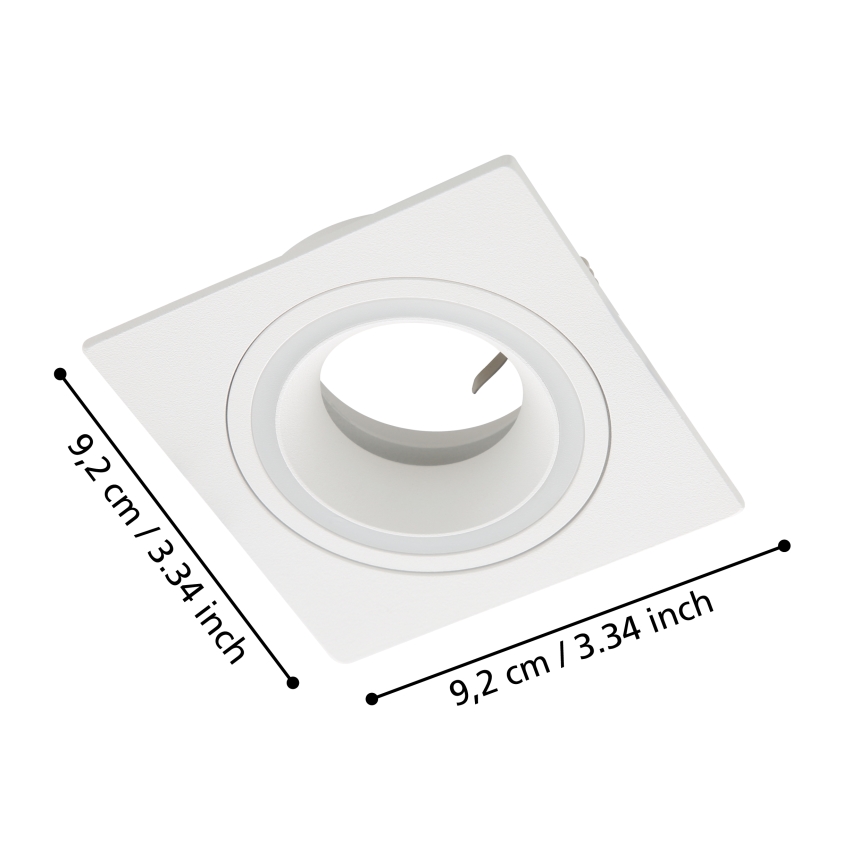 Eglo - Lámpara de techo empotrada 1xGU10/35W/230V blanca