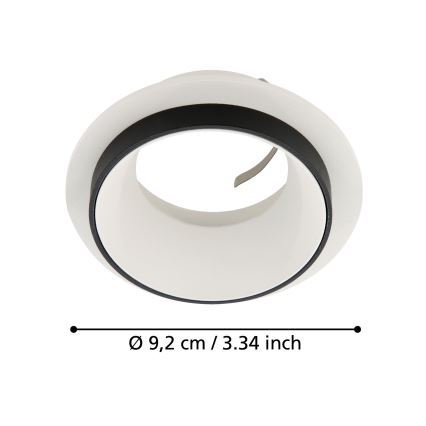 Eglo - Lámpara empotrada 1xGU10/35W/230V blanco