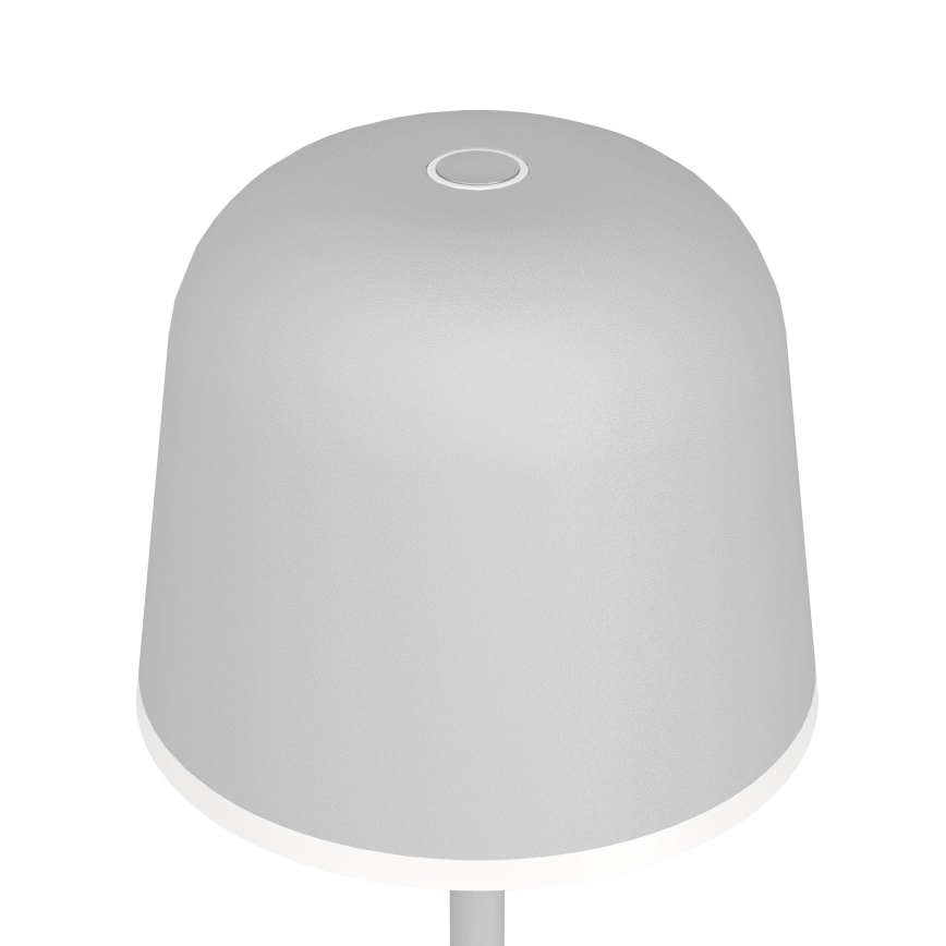 Eglo - Lámpara exterior recargable LED regulable LED/2,2W/5V 1800 mAh gris IP54