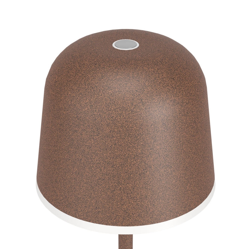 Eglo - LED Regulable exterior Recargable lámpara LED/2,2W/5V 1800mAh marrón IP54