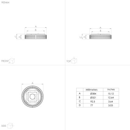 Eglo - Lámpara de techo LED LED/24W/230V
