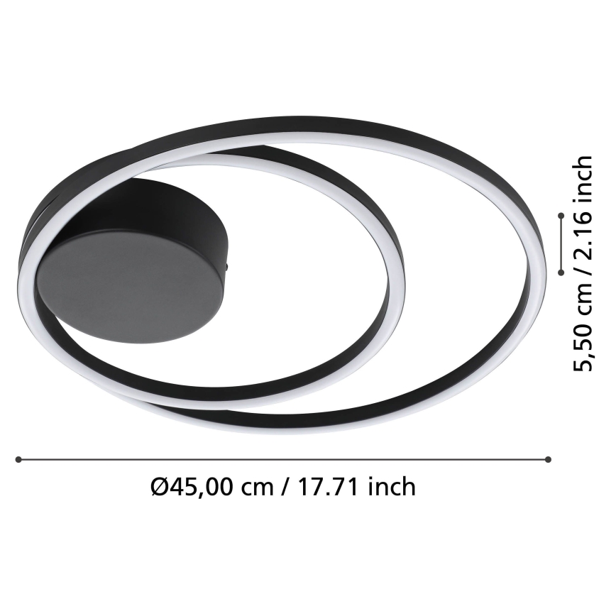 Eglo - Plafón LED LED/36W/230V