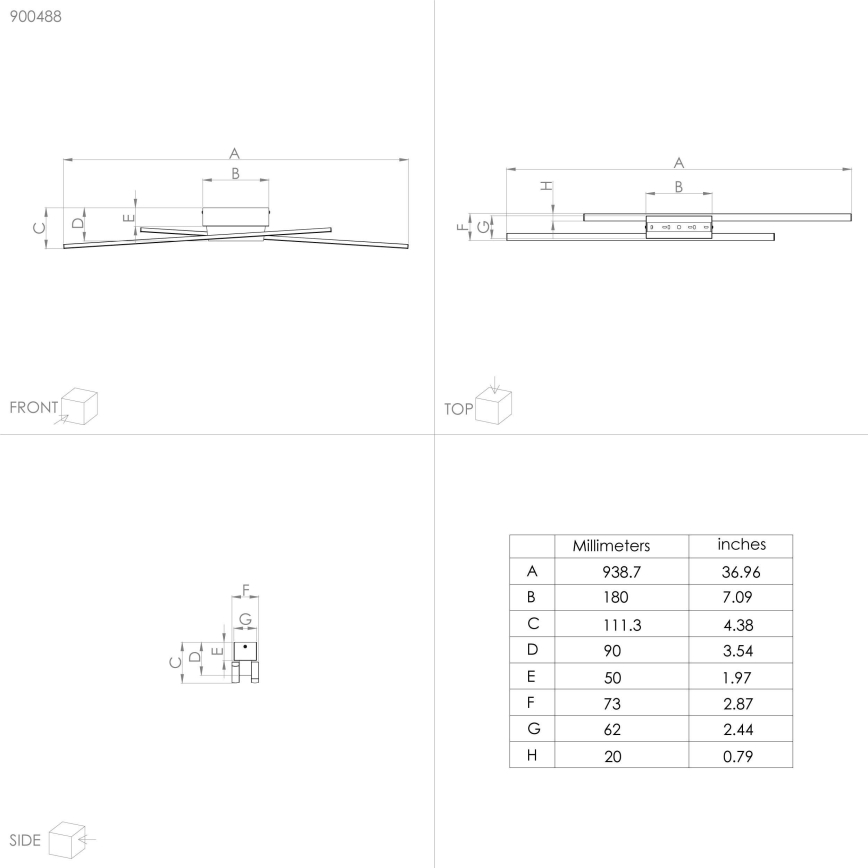 Eglo - Lámpara de techo LED regulable 2xLED/13W/230V