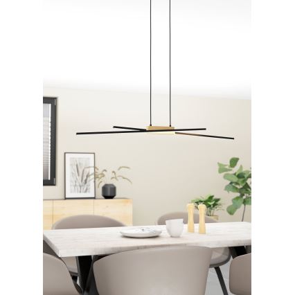 Eglo - Lámpara colgante LED regulable con cable 2xLED/13W/230V