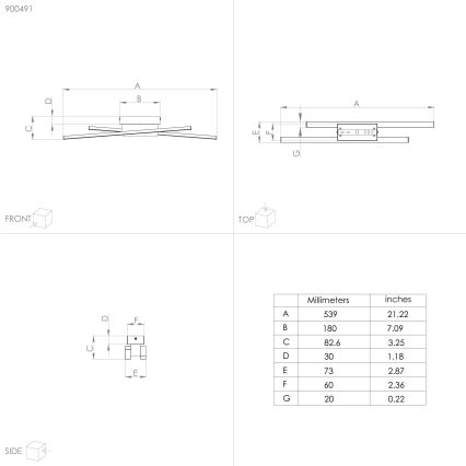 Eglo - Lámpara de pared LED 2xLED/6,3W/230V
