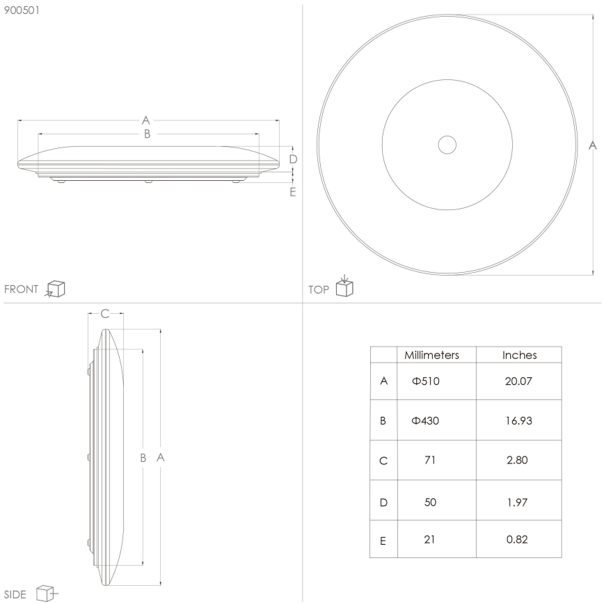 Eglo - Lámpara de techo LED LED/30,8W/230V