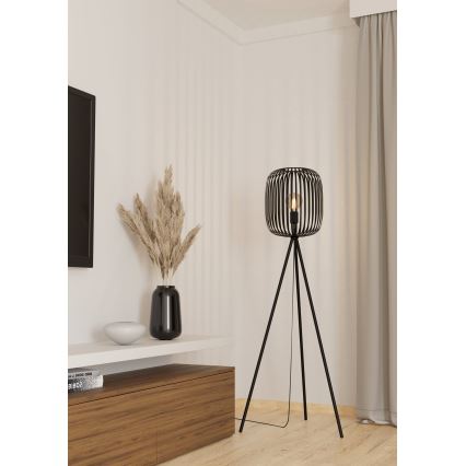 Eglo - Lámpara de pie 1xE27/40W/230V negra