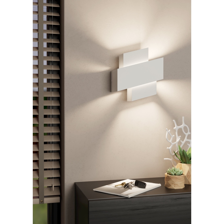 Eglo - Lámpara de pared 1xE27/40W/230V blanca