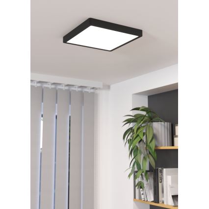 Eglo - Lámpara de techo LED regulable LED/20,5W/230V negra