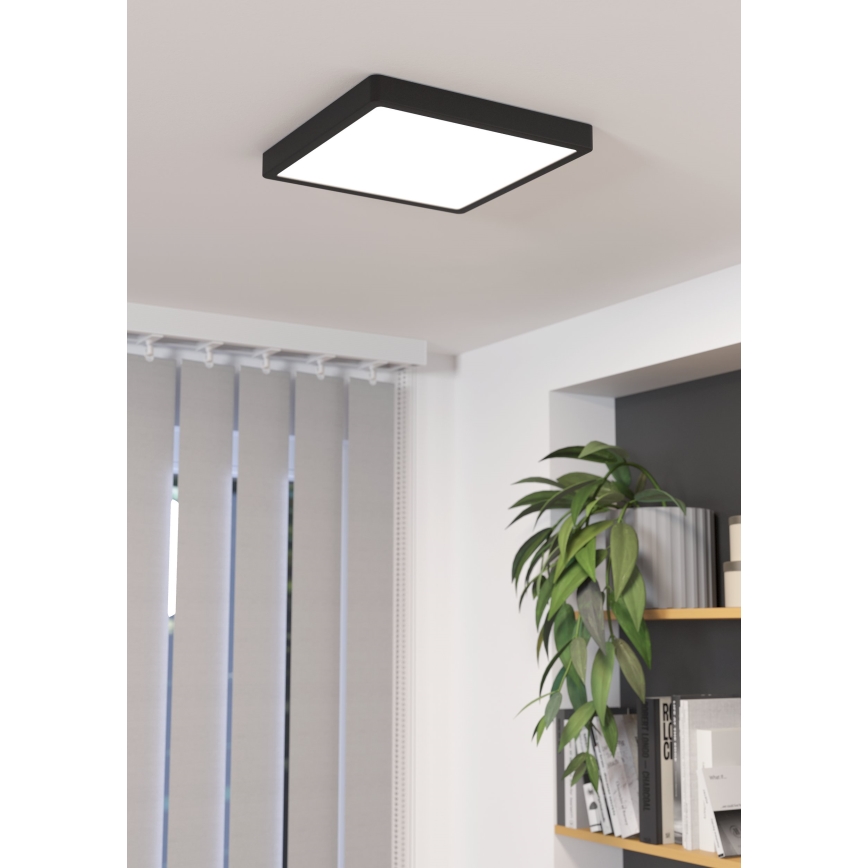 Eglo - Lámpara de techo LED regulable LED/20,5W/230V negra