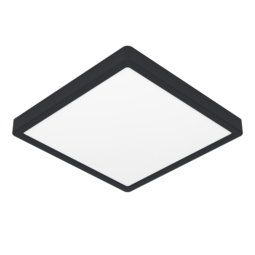 Eglo - Plafón LED regulable LED/20,5W/230V negro 28,5x28,5 cm
